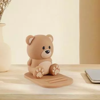 Противоскользящая мультяшная модель медведя держатель для куклы статуэтка медведя стол ленивый кронштейн аксессуары для мобильных телефонов Style A