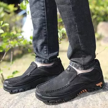 Противоскользящая обувь Four Seasons, уличная мужская деловая обувь большого размера 4748 38