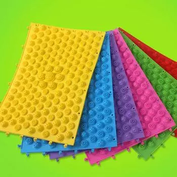 Противоскользящая пластина для нажатия на пальцы ног Акупрессурная подошвенная пластина для нажатия на пальцы ног Наружная синий