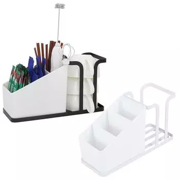 Противоскользящая подставка для бумажных стаканчиков для кофе Съемный диспенсер для стаканчиков для воды Одноразовый держатель для стаканчиков для сахара чёрный