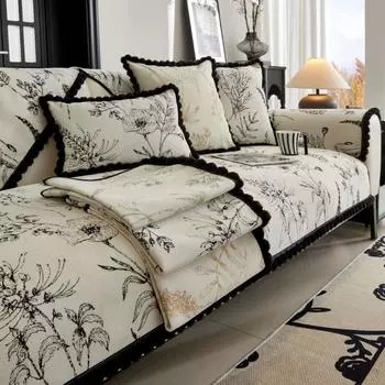 Противоскользящая подушка для дивана в гостиную, защитный чехол для мебели, нескользящий чехол, универсальный чехол для дивана из шенилла, роскошный диван 70X70cm 1pc