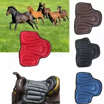 Противоскользящая подушка для сиденья мотоцикла, мягкая подушка для сиденья лошади, амортизирующая подушка для сиденья с поддержкой бедер красный