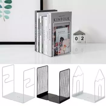 Противоскользящая простая подставка для книг, прочный держатель для документов, настольная книжная полка в скандинавском стиле для классной комнаты Style 5