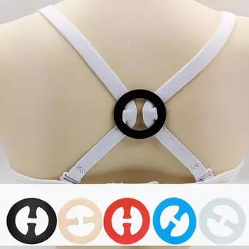 Противоскользящая пряжка для фиксации бретелей бюстгальтера для круглого нижнего белья - регулирует бретели, предотвращает соскальзывание - универсальное решение для нескользящих плеч. One Size