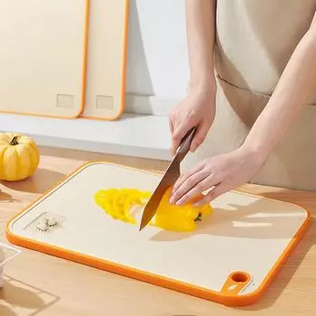 Противоскользящая разделочная доска, двусторонняя доска с защитой от плесени, многофункциональная разделочная доска, бытовая