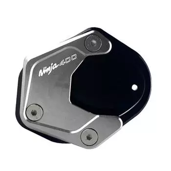 Противоскользящая удлинительная пластина для боковой подставки мотоцикла, подставка для ног, удлинительная накладка для подставки, совместимая с Z400 NINJA400 чёрный