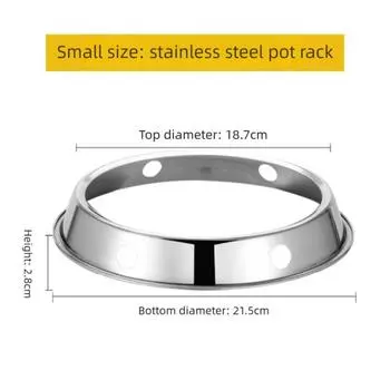 Противоскользящее кольцо-подставка для вока из нержавеющей стали, настольная подставка для защиты от ожогов, детали для варочной панели S