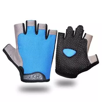 Противоскользящие дышащие перчатки с половиной пальца, дышащие велосипедные перчатки, фитнес-зал, бодибилдинг, кроссфит, спортивные перчатки M