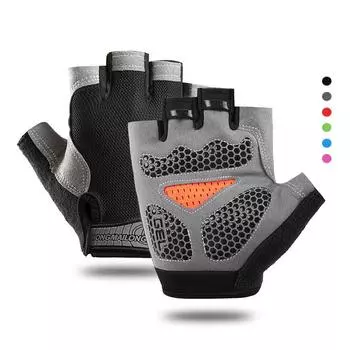 Противоскользящие дышащие перчатки с половиной пальца, дышащие велосипедные перчатки, фитнес-зал, бодибилдинг, кроссфит, спортивные перчатки M