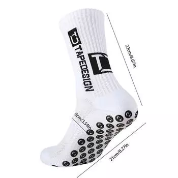 Противоскользящие футбольные носки для мужчин и женщин, нескользящие футбольные, баскетбольные, теннисные, спортивные, велосипедные, ездовые оранжевый