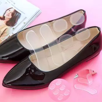 Противоскользящие гелевые подушечки для ухода за ногами, подушечки для натирания пяток, силиконовые стельки для обуви 2 Pcs long