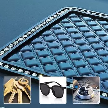 Противоскользящие коврики для центральной консоли автомобиля, силиконовые накладки на приборную панель салона автомобиля, органайзер для хранения Ph Q6K3 A-Large size