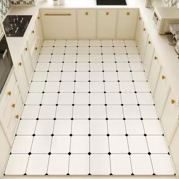 Противоскользящие коврики для кухни, маслостойкие, ПВХ-кожаные коврики, большие ковры, водонепроницаемые, для украшения дома, коврики для ног 50x80cm