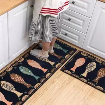 Противоскользящие кухонные коврики для пола, коврик для ванной, впитывающие ковры, коврик для входной двери, гостиная, спальня, коврик для молитвы, коврик для молитвы 40cmx60cm 1pc