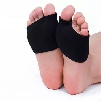 Противоскользящие накладки на переднюю часть стопы: Воздухопроницаемые, утолщенные протекторы для ног для облегчения боли и предотвращения образования мозолей в мужской и женской обуви S (35-39) бежевый