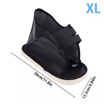 Противоскользящие плоские литые ботинки для ходьбы, дышащая защита для ног, восстановление после перелома, ортопедические опоры для ног XL