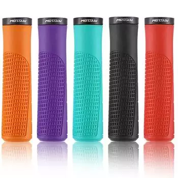 Противоскользящие ручки для велосипеда из резины и алюминиевого сплава, велосипедный руль для горного велосипеда MTB, шоссейного велосипеда фиолетовый