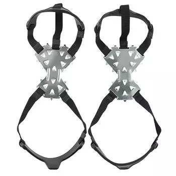 Противоскользящие скобы для обуви, ботинки 11 шипов, ледовые шипы, тяговые захваты для снега (M)