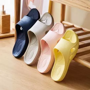 Противоскользящие тапочки для пожилых людей, домашняя мягкая подошва из материала EVA, удобные, износостойкие, безопасные повседневные тапочки 35-36 жёлтый