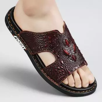 Противоскользящие тапочки, мужские тапочки, уличные тапочки, домашние тапочки, тапочки «Маленькая пчелка», модные модные универсальные удобные тапочки 38 красный