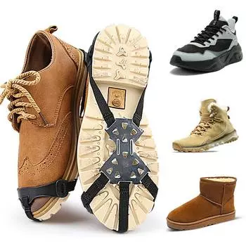 Противоскользящие зимние накладки на ботинки, скользящие накладки на ботинки для походов и скалолазания M