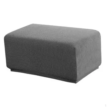 Противоскользящий чехол для табурета для ног, чехлы для пуфика, подставка для ног, пуф, аксессуары для дивана 15Gray XL