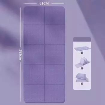 Противоскользящий и износостойкий коврик для йоги из ТПЭ. Безопасность и защита окружающей среды. Утолщенный и расширенный коврик для обеда. Амортизирующий коврик для йоги на открытом воздухе. 183*61*0.4cm