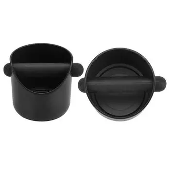 Противоскользящий контейнер для кофейной гущи, контейнер для кофейной гущи, кофейные принадлежности, контейнер для кофейной гущи, бытовые кофейные инструменты чёрный