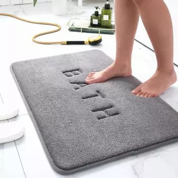 Противоскользящий коврик 1 шт., имитация кашемира, пена с эффектом памяти, напольный коврик для ванной, туалета, коралловый впитывающий ковер, коврик для кухни, гостиной 40X60CM