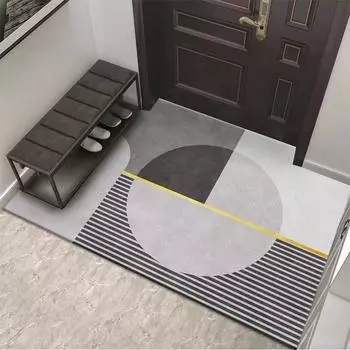 Противоскользящий коврик 1 шт., входная дверь, кристальный бархатный коврик, бытовой коврик, грязеотталкивающий, противоскользящий, украшение для дома