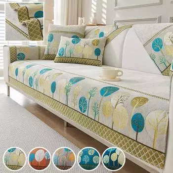 Противоскользящий коврик для дивана из шенилла для гостиной, подушка для дивана в стиле бохо, марокканский стиль, полотенце, все включено, чехол для углового дивана, домашний декор 70x90cm 1pc