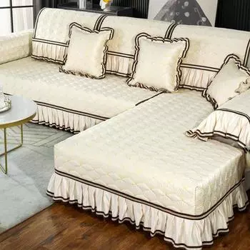 Противоскользящий коврик для дивана, универсальный чехол для дивана Four Seasons, универсальный стеганый простой современный летний чехол 70*70cm