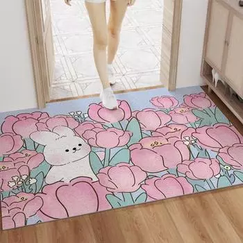 Противоскользящий коврик для двери с рисунком: Пыленепроницаемый, износостойкий коврик для прихожей и домашних животных 60x90cm