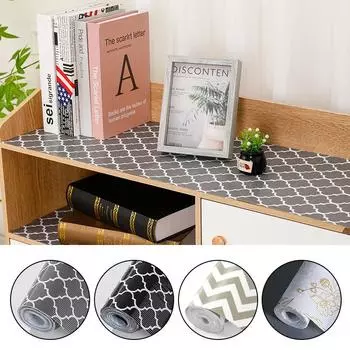 Противоскользящий коврик для кухонного шкафа, режущий влагостойкий коврик, водонепроницаемый коврик с вертикальным узором 30X150CM