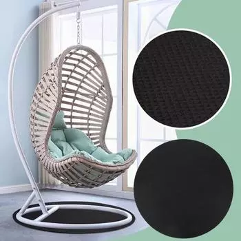 Противоскользящий коврик для мебели, круглые накладки на стулья, нескользящие напольные коврики из ЭВА для кресел-реклайнеров, вращающихся кресел и столов, защищают деревянные полы чёрный