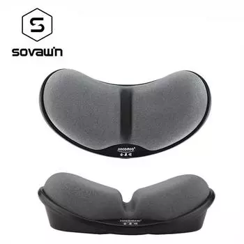 Противоскользящий коврик для мыши с эффектом памяти, поддерживающий запястье, эргономичный офисный коврик для мыши для компьютера, ноутбука, рабочего стола чёрный