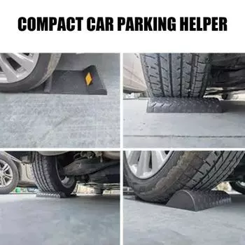 Противоскользящий коврик для парковки колес Износостойкий Улучшенное сцепление Компактный портативный дизайн Универсальный сверхпрочный упор для колес Нескользящая накладка темно-серого