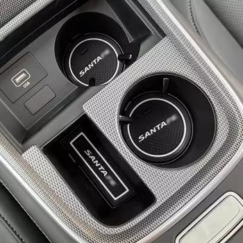 Противоскользящий коврик для паза двери автомобиля Hyundai SantaFe 2025, накладка на дверной паз, аксессуары для интерьера, подстаканник