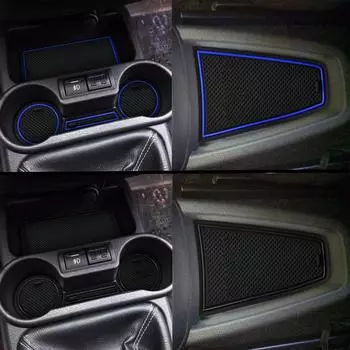 Противоскользящий коврик для паза под стакан для Lada KALINA, нескользящий коврик, аксессуары, накладка на дверь, 5/12 шт., ПВХ-подставка