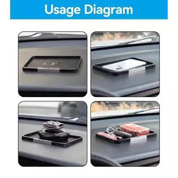 Противоскользящий коврик для приборной панели автомобиля, универсальный термостойкий коврик для хранения солнцезащитных очков для автомобиля, грузовика, внедорожника, автомобильные аксессуары 1 шт.