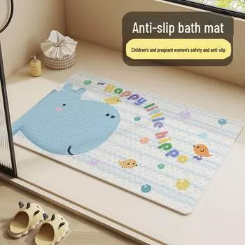 Противоскользящий коврик для ванной комнаты из ПВХ: Водонепроницаемый коврик для душа и ванны с присосками для безопасности 40x70cm