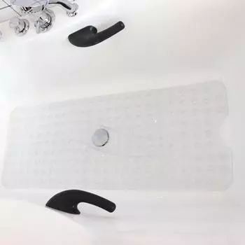 Противоскользящий коврик для ванной Yousheng с присоской и сливными отверстиями предотвращает скольжение и падение, очень большой защитный коврик для душа 38cm