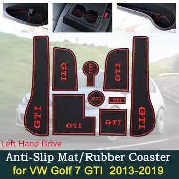 Противоскользящий коврик для ворот, накладки с пазами для VW Volkswagen Golf 7 Mk7 GTI R 2013 2014 2015 2016 2017 2018, коврик с отверстиями для автомобиля Golf 7 R-White