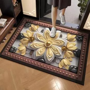 Противоскользящий коврик прочный износостойкий рельефный диатомовый ил противоскользящий коврик для ванной комнаты входная дверь входная ванная комната коврик для ног 40x60cm белый