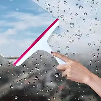 Противоскользящий мягкий резиновый скребок для стекла 1pcs синий