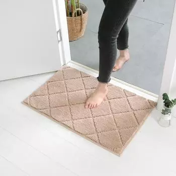 Противоскользящий напольный коврик для домашней ванной комнаты, мягкий впитывающий ковер в дверном проеме 45*65cm