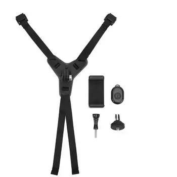 Противоскользящий передний кронштейн для подбородка мотоциклетного шлема, легкий держатель для подбородка шлема для телефона, черный чёрный