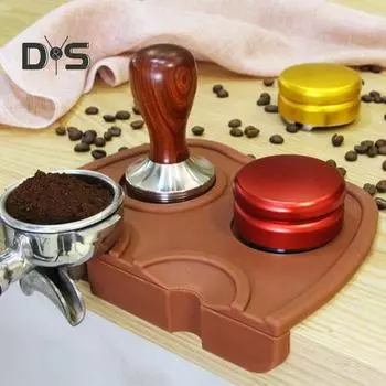 Противоскользящий портативный силиконовый коврик для кофе Super Wind, кофейный коврик для эспрессо, латте, бариста, для кухни M чёрный