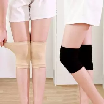 Противоскользящий сплошной цвет вязаный наколенник унисекс эластичный гетры