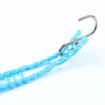 Противоскользящий тип ограждения для улицы 5 м портативный крючок инструменты бельевая веревка ветрозащитная дорожная нейлоновая веревка для одеяла изящные ювелирные изделия 5m Random color